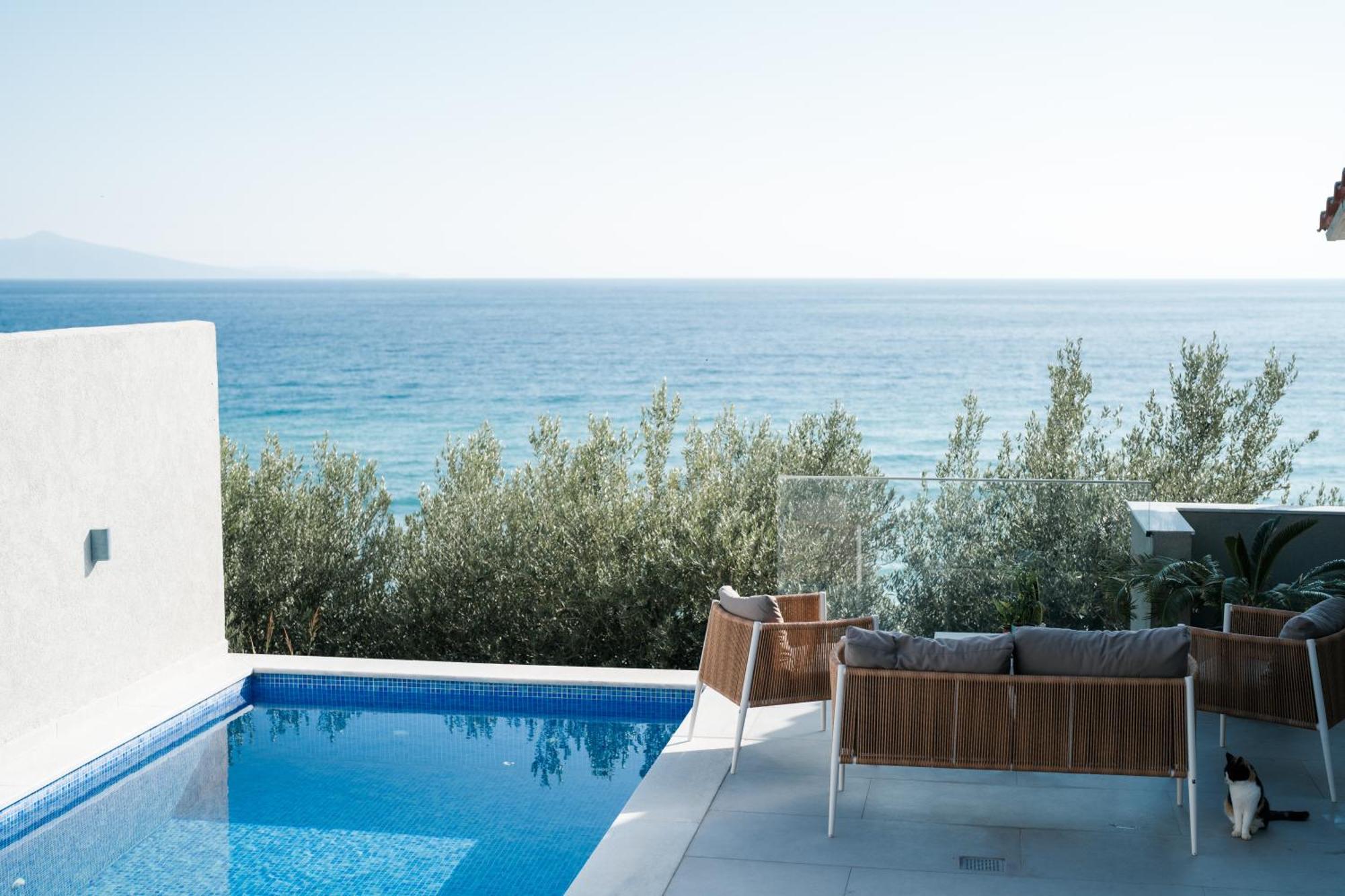 Aegean View Villa Loutra Elevtheron Exterior photo